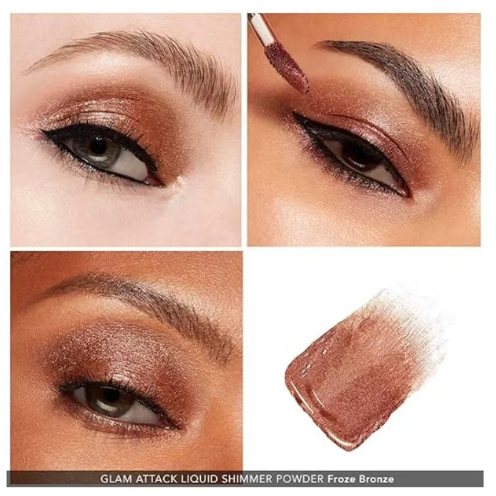 HAUS LABS by Lady Gaga GLAM‎ ATTACK Liquid Shimmer Powder Eyeshadow FROZE BRONZE
